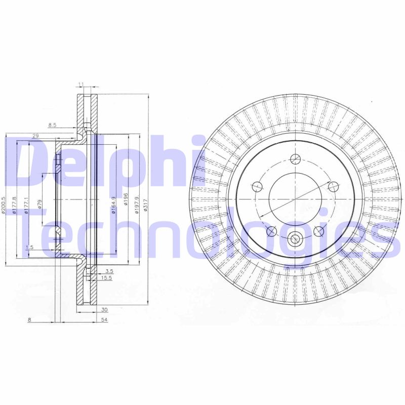 Disc frana BG9006C DELPHI