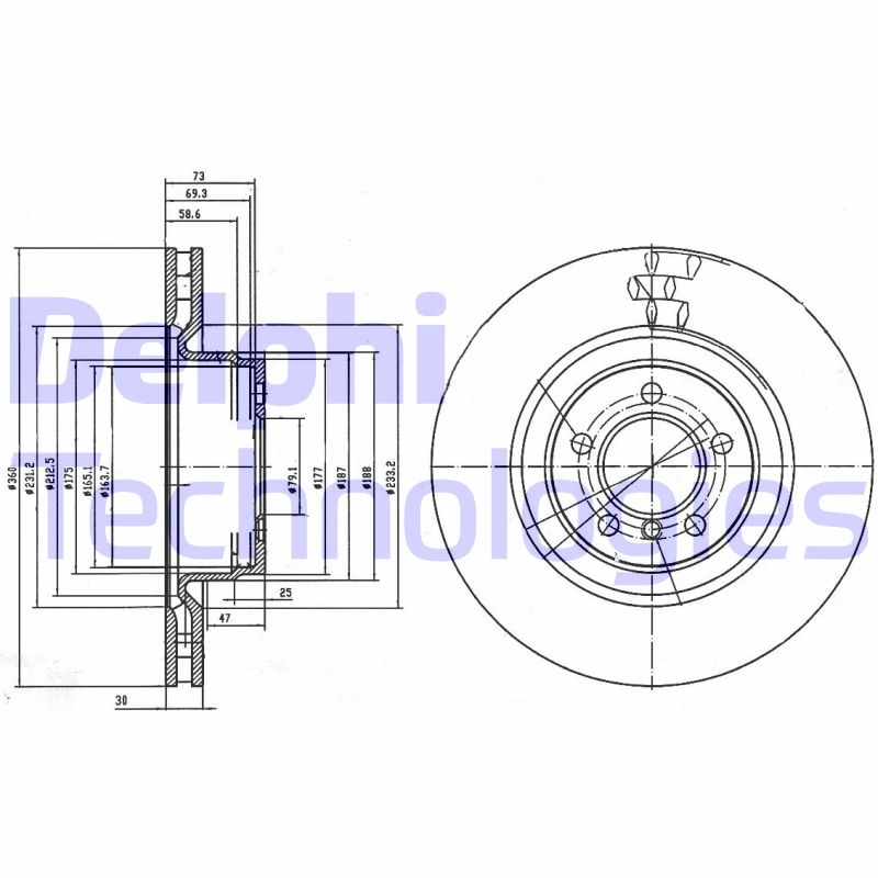 Disc frana BG9009C DELPHI