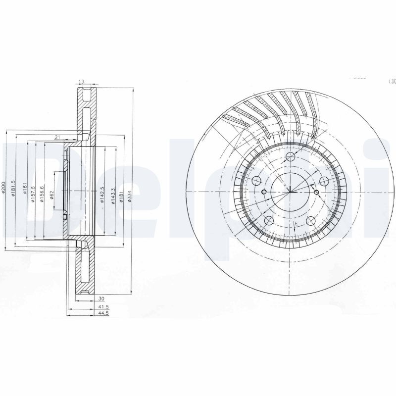 Disc frana BG9011 DELPHI