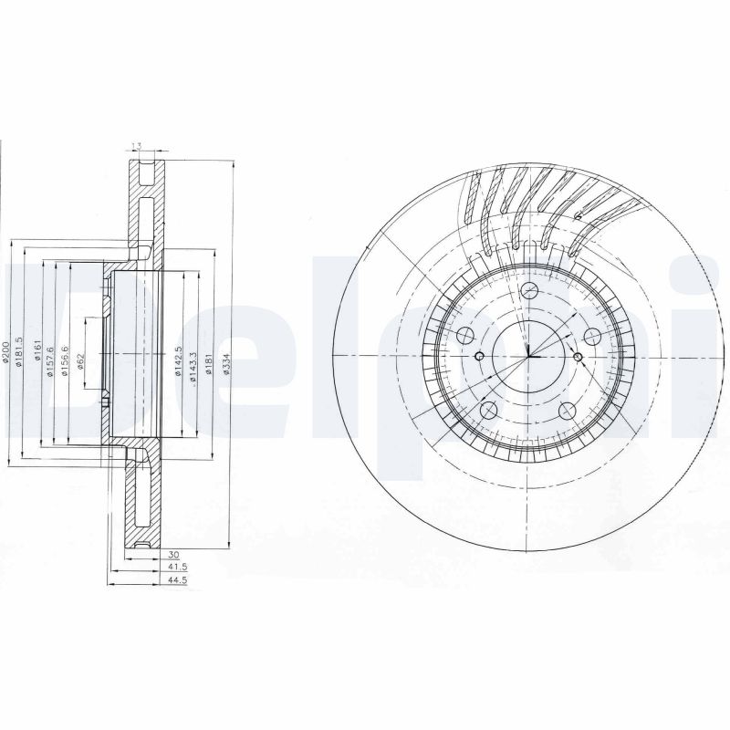 Disc frana BG9012 DELPHI