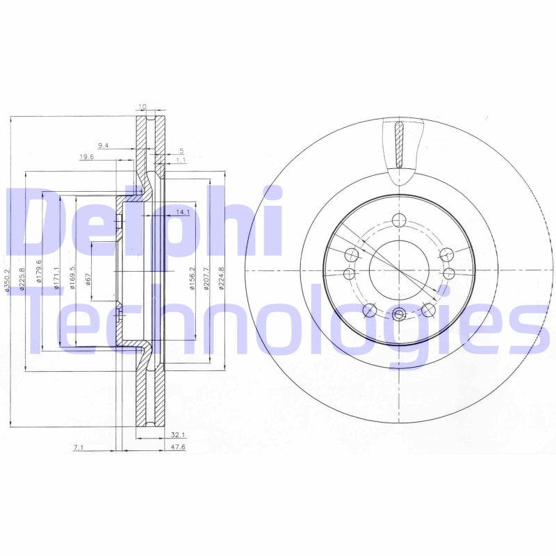 Disc frana BG9013 DELPHI