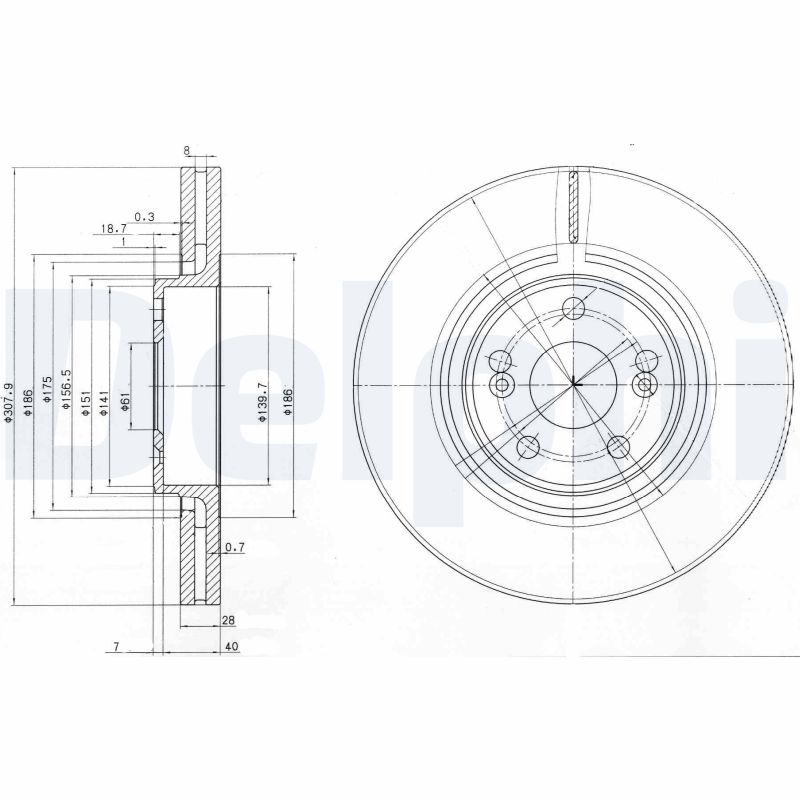 Disc frana BG9016 DELPHI
