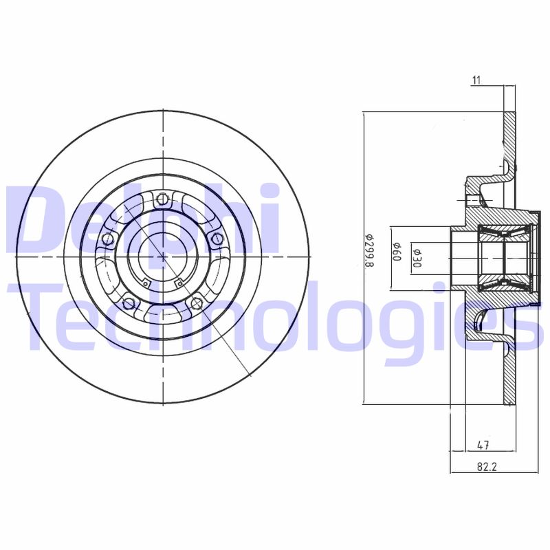 Disc frana BG9023RS DELPHI