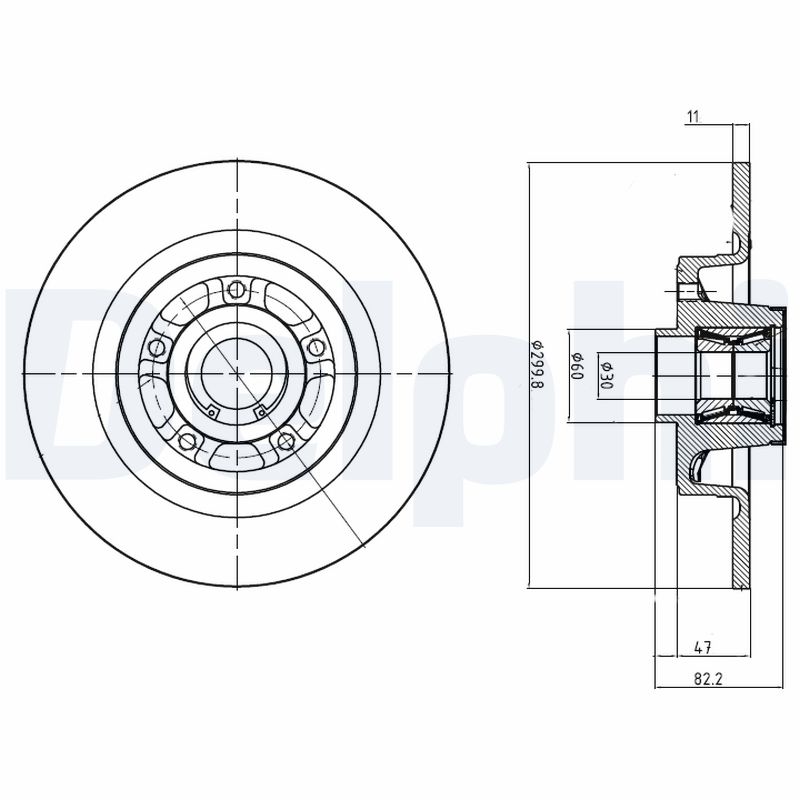 Disc frana BG9023RSC DELPHI