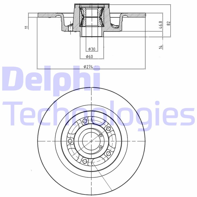 Disc frana BG9026RS DELPHI