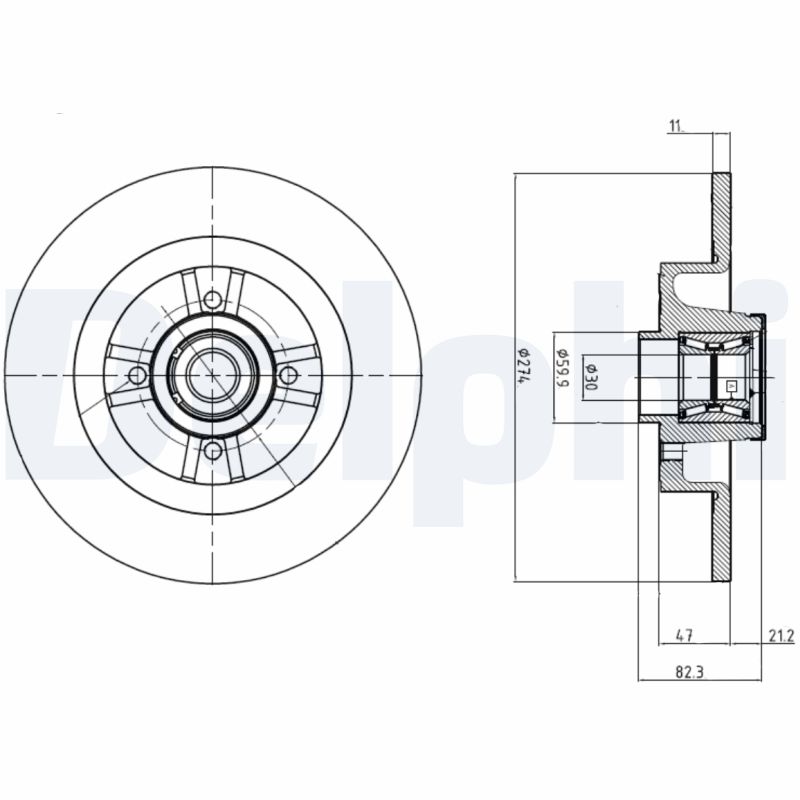 Disc frana BG9030RSC DELPHI