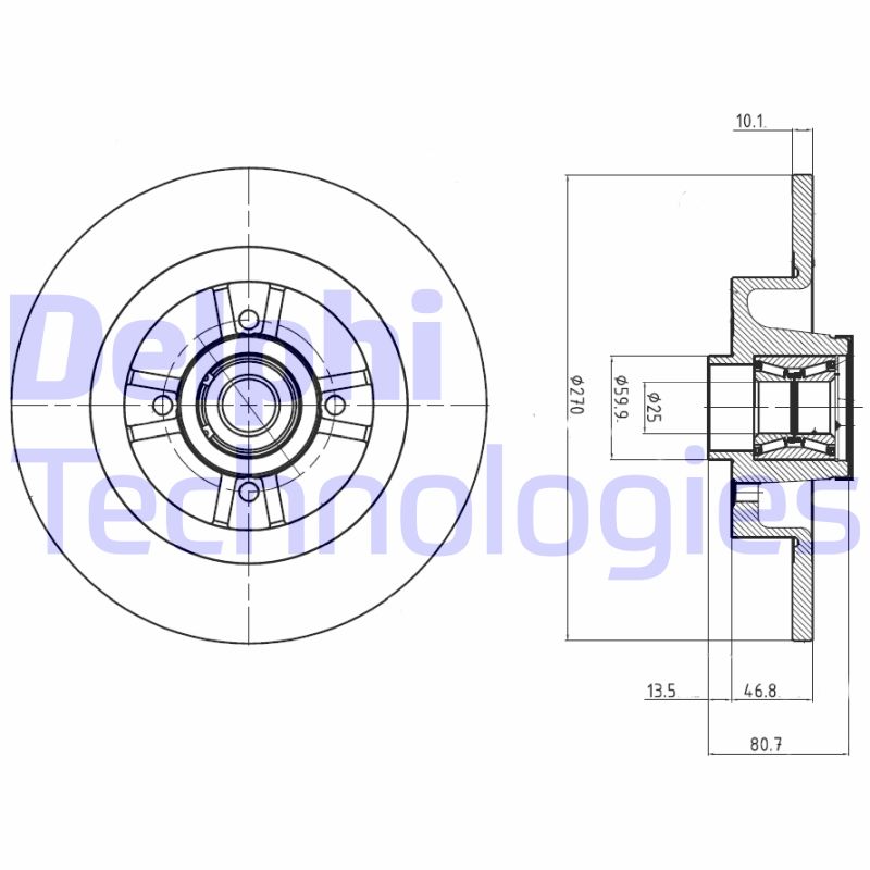 Disc frana BG9032RS DELPHI