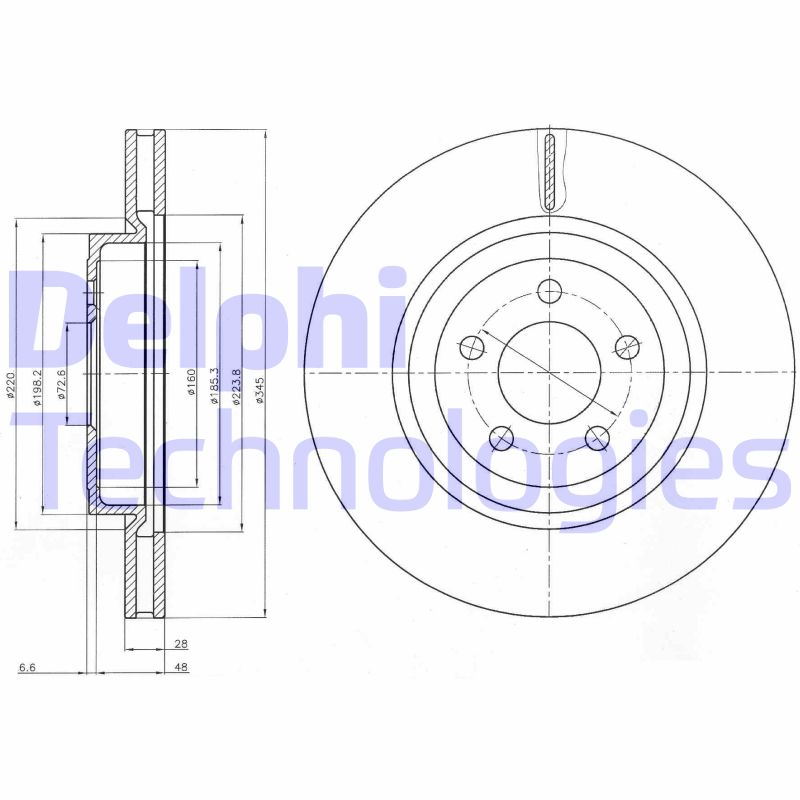 Disc frana BG9050 DELPHI