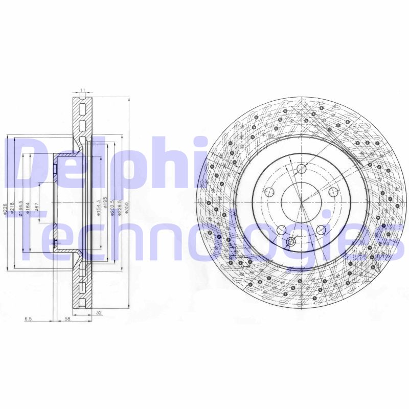 Disc frana BG9057 DELPHI