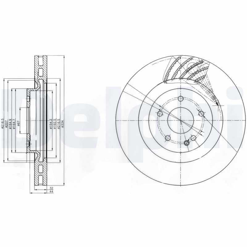 Disc frana BG9059 DELPHI