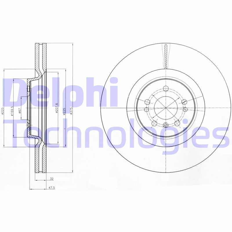 Disc frana BG9060C DELPHI