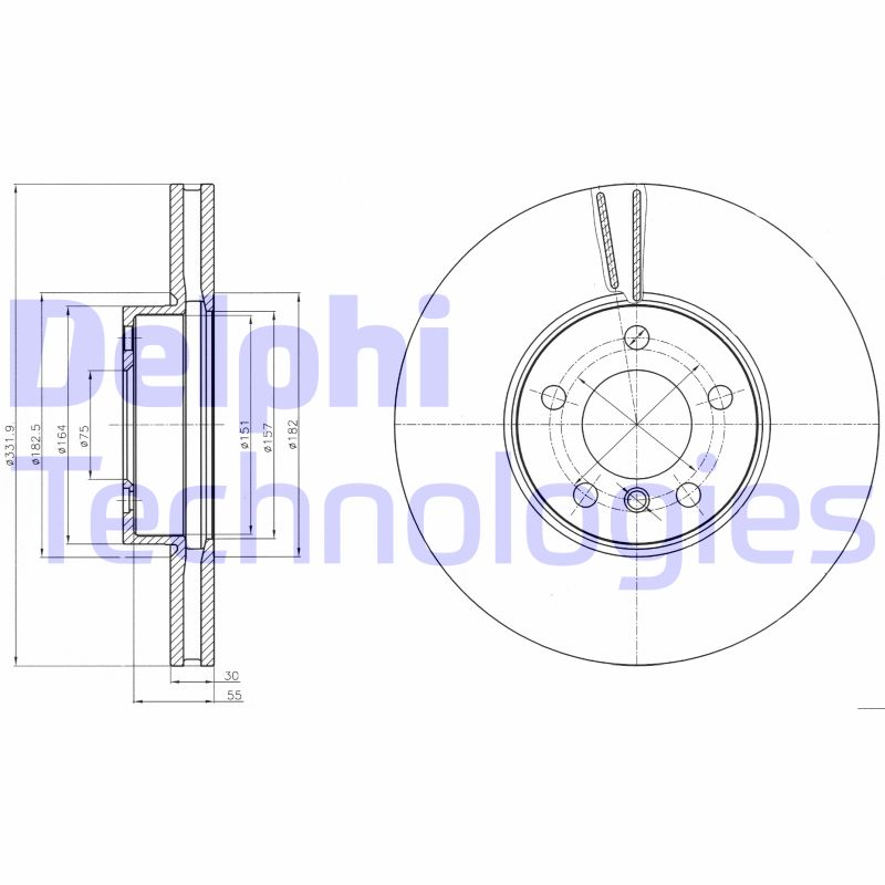 Disc frana BG9061 DELPHI