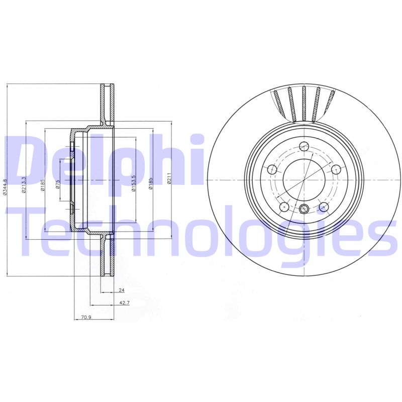 Disc frana BG9064 DELPHI