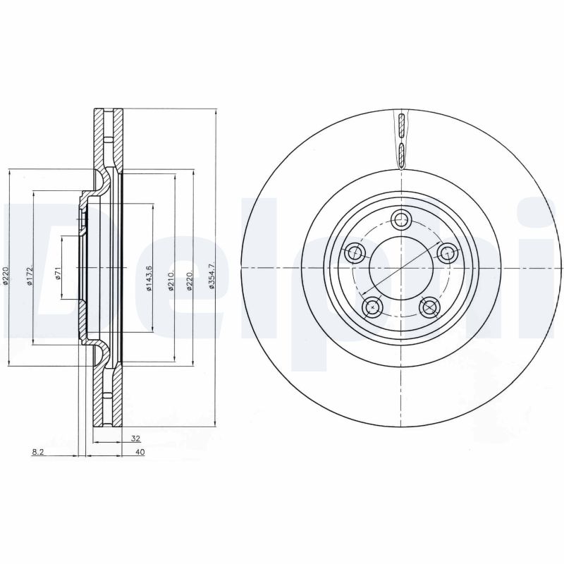 Disc frana BG9071C DELPHI