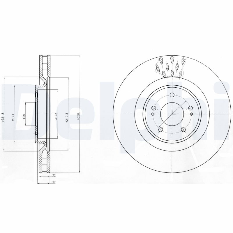 Disc frana BG9072 DELPHI
