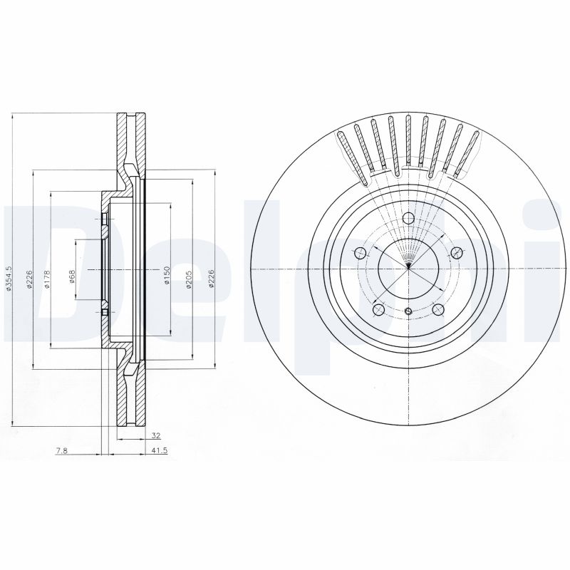 Disc frana BG9073 DELPHI
