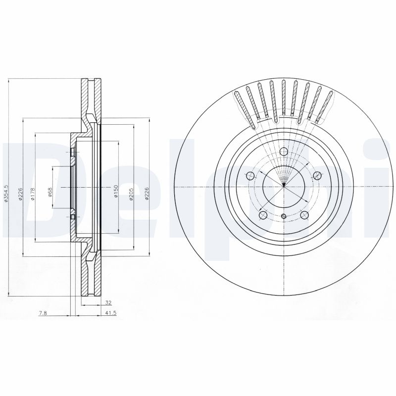 Disc frana BG9073C DELPHI