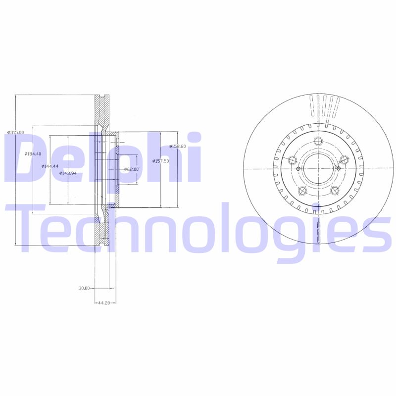 Disc frana BG9074 DELPHI