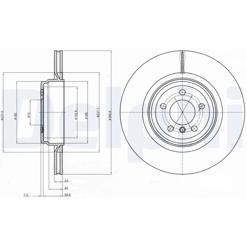 Disc frana BG9078C DELPHI