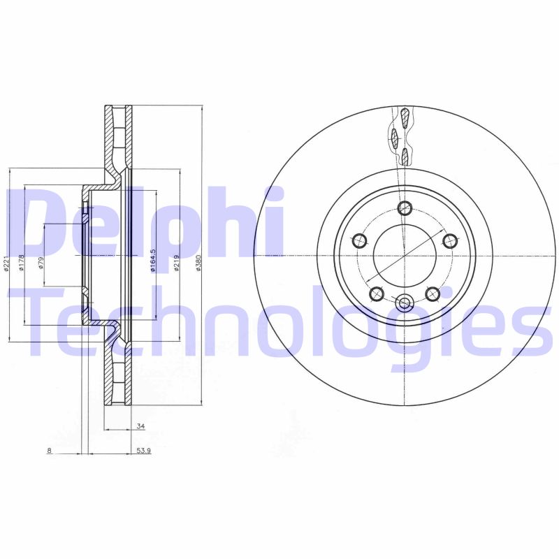 Disc frana BG9079C DELPHI