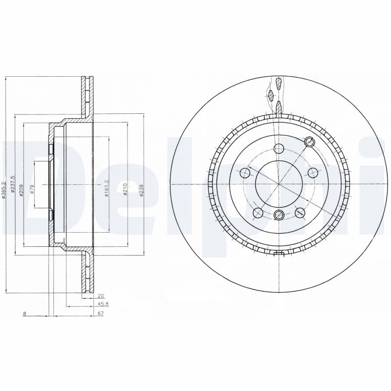 Disc frana BG9080C DELPHI