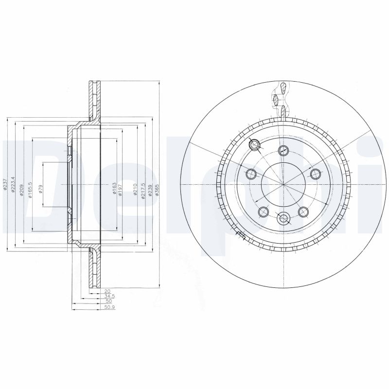 Disc frana BG9082 DELPHI