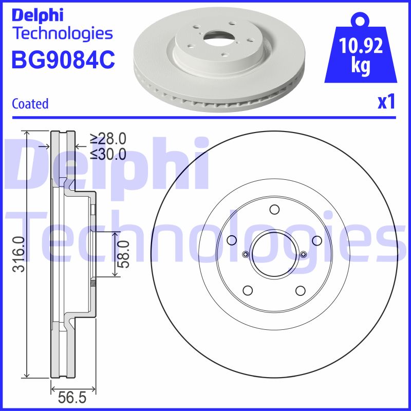 Disc frana BG9084C DELPHI