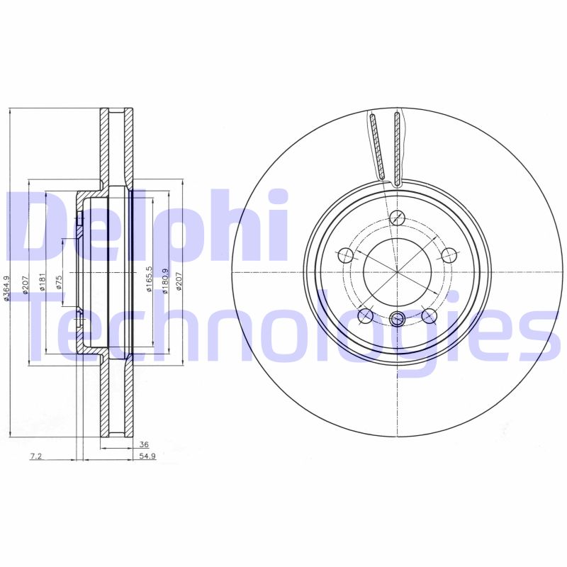 Disc frana BG9092C DELPHI