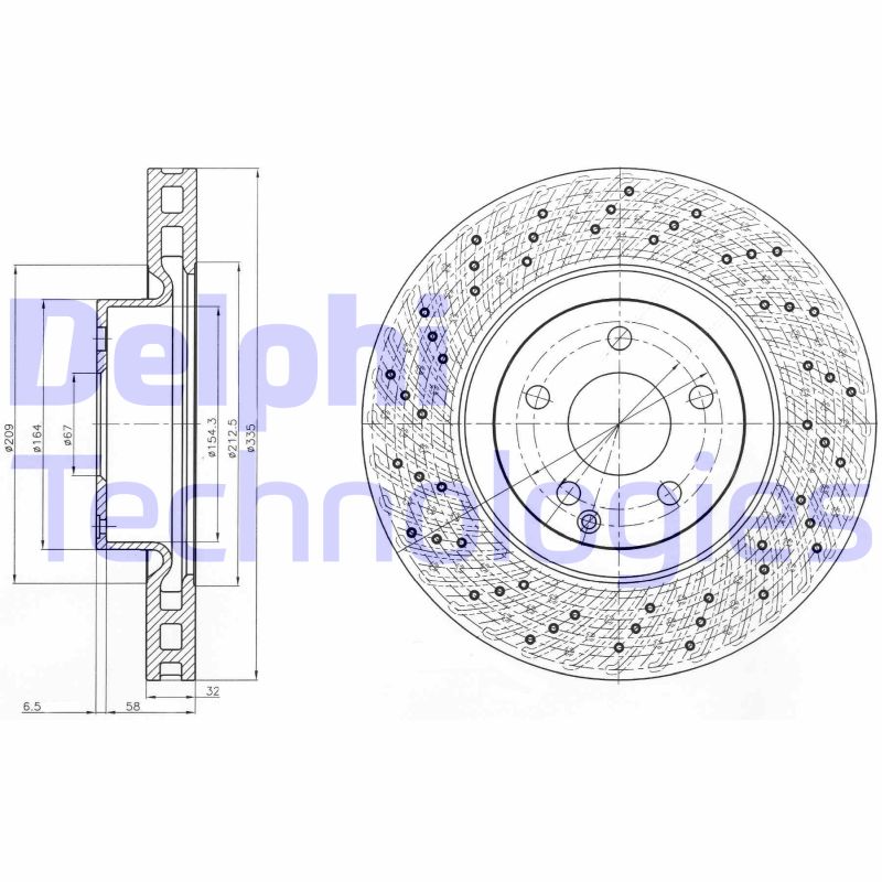 Disc frana BG9093C DELPHI