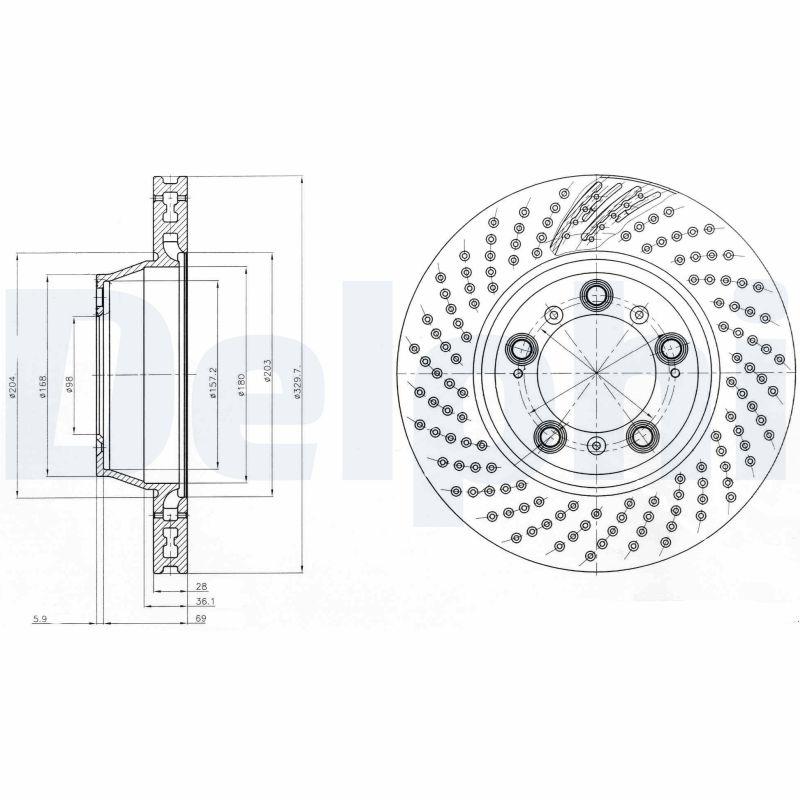 Disc frana BG9096C DELPHI