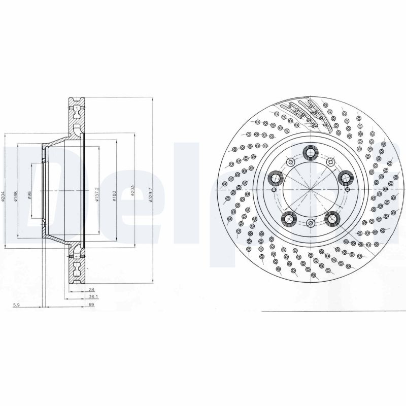 Disc frana BG9097 DELPHI
