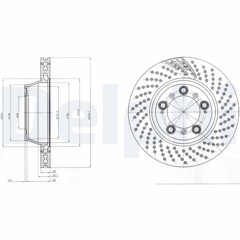 Disc frana BG9097C DELPHI