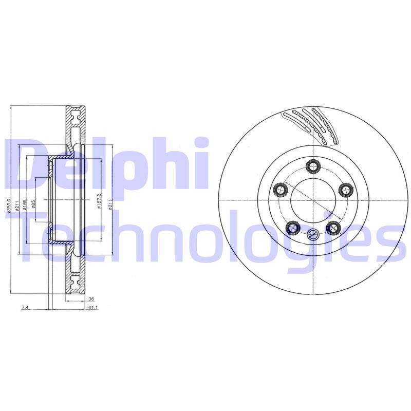 Disc frana BG9101C DELPHI