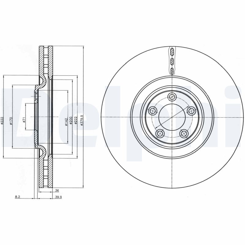 Disc frana BG9102 DELPHI