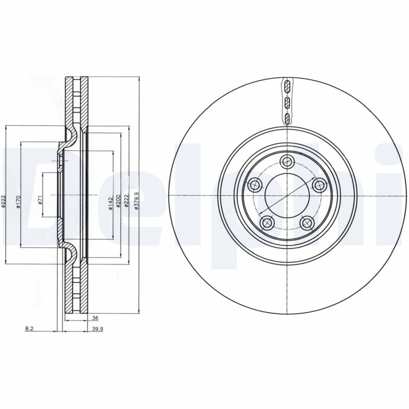 Disc frana BG9102C DELPHI