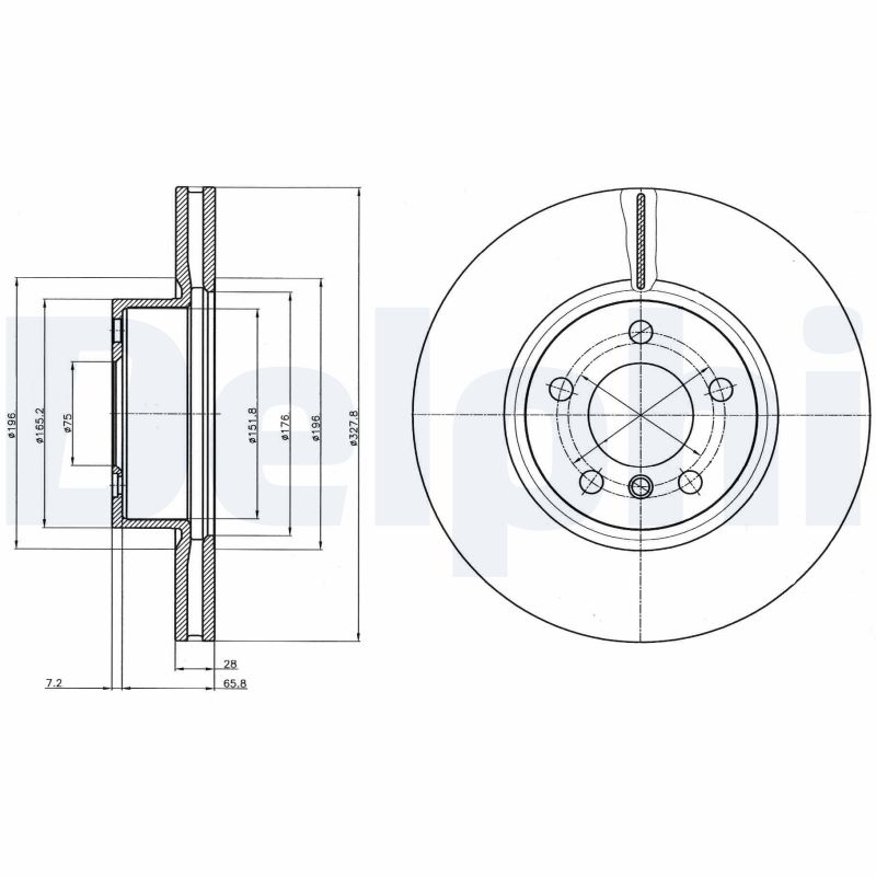 Disc frana BG9108 DELPHI