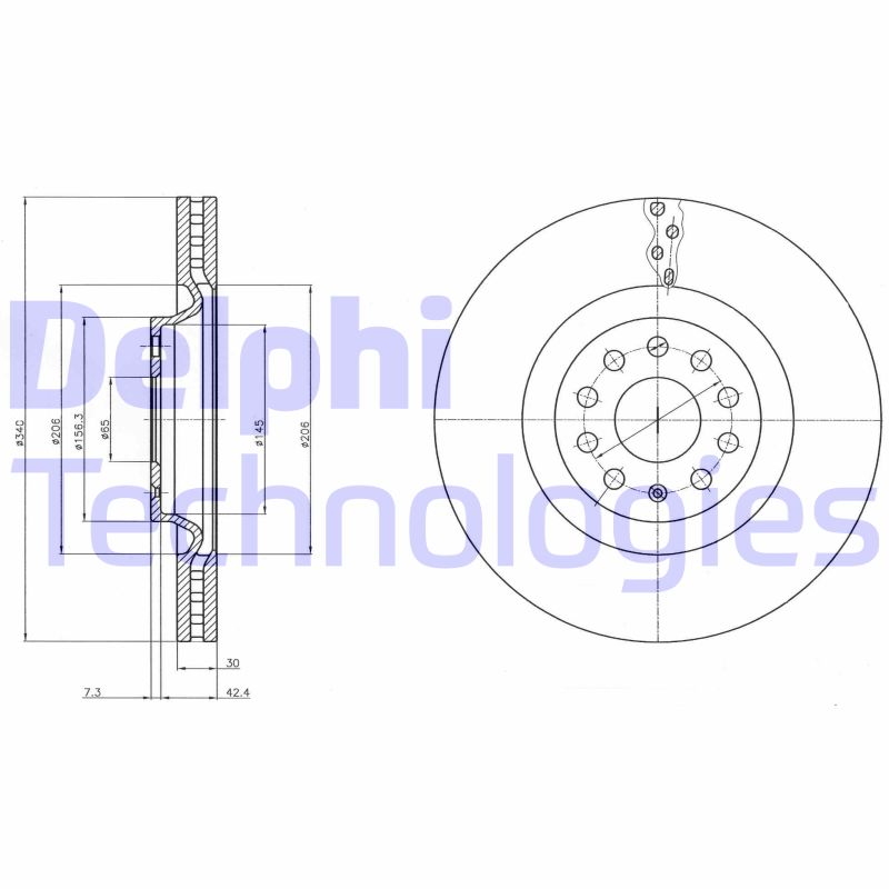 Disc frana BG9109C DELPHI