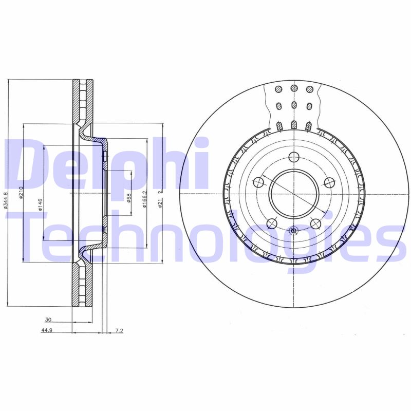 Disc frana BG9110C DELPHI