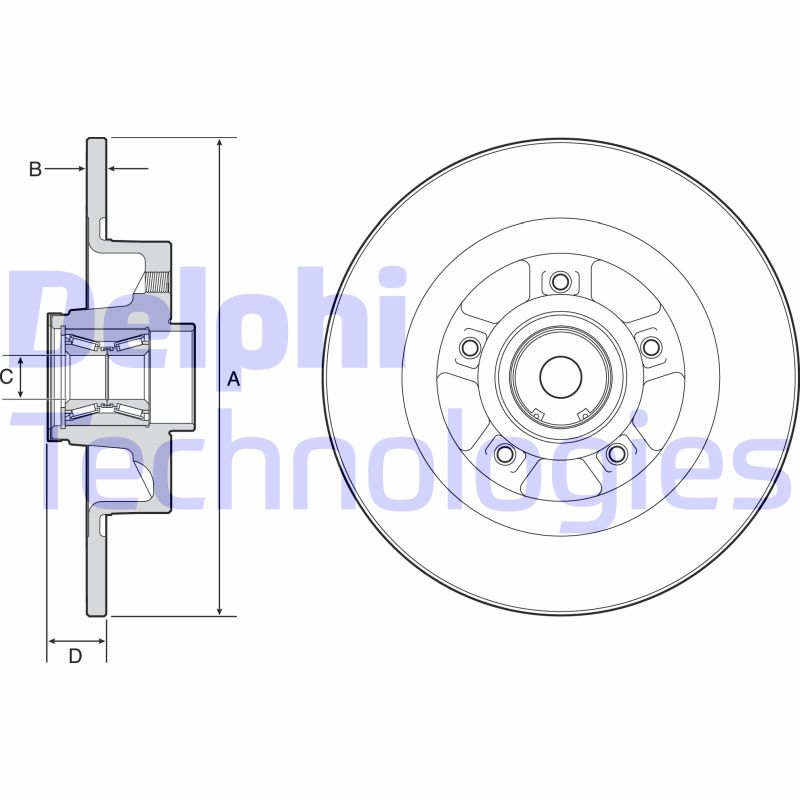 Disc frana BG9115RS DELPHI