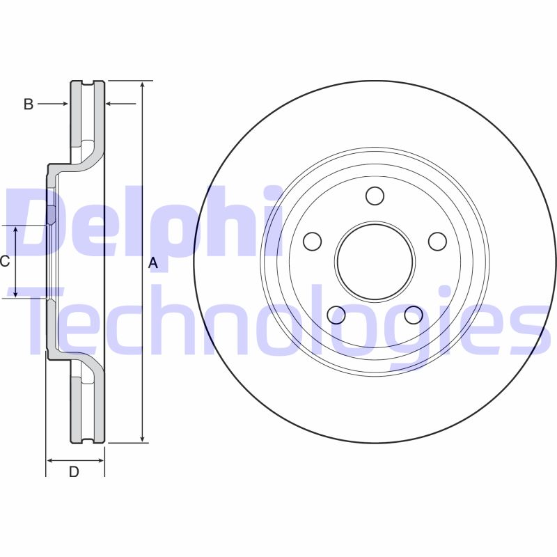 Disc frana BG9121C DELPHI