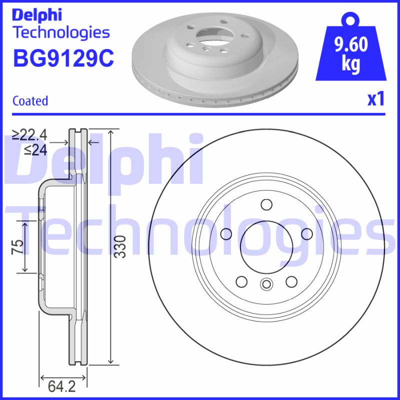 Disc frana BG9129C DELPHI