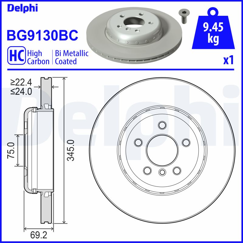 Disc frana BG9130BC DELPHI