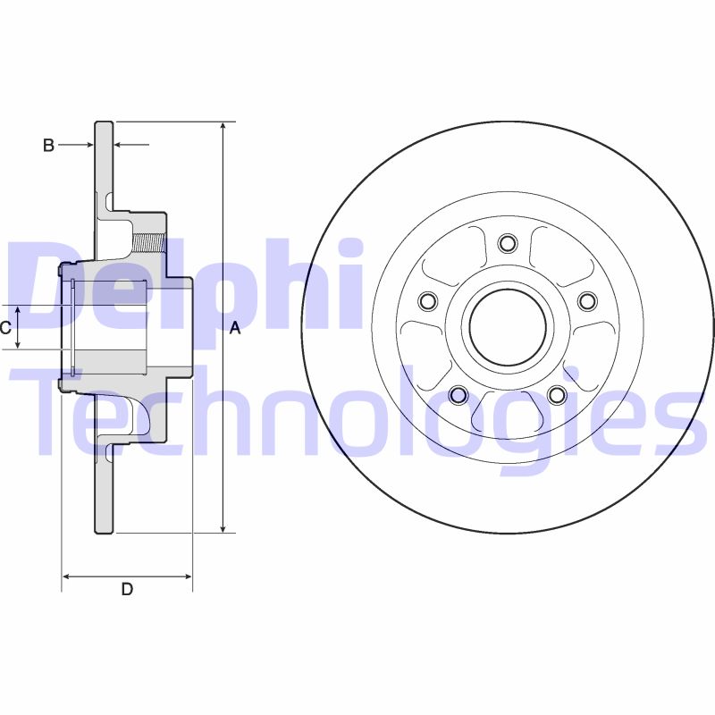 Disc frana BG9132RS DELPHI