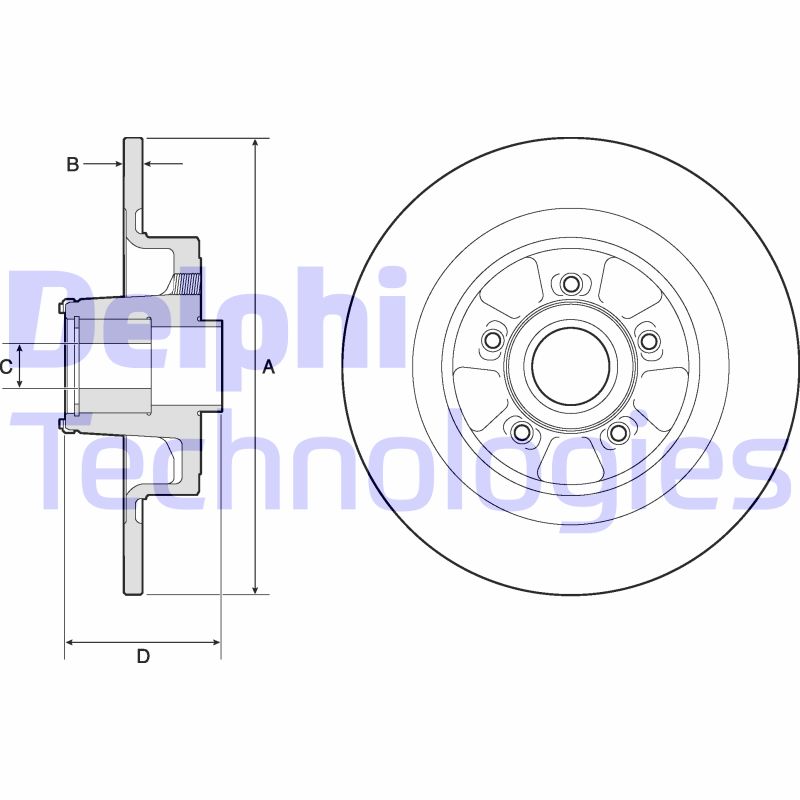 Disc frana BG9133RS DELPHI