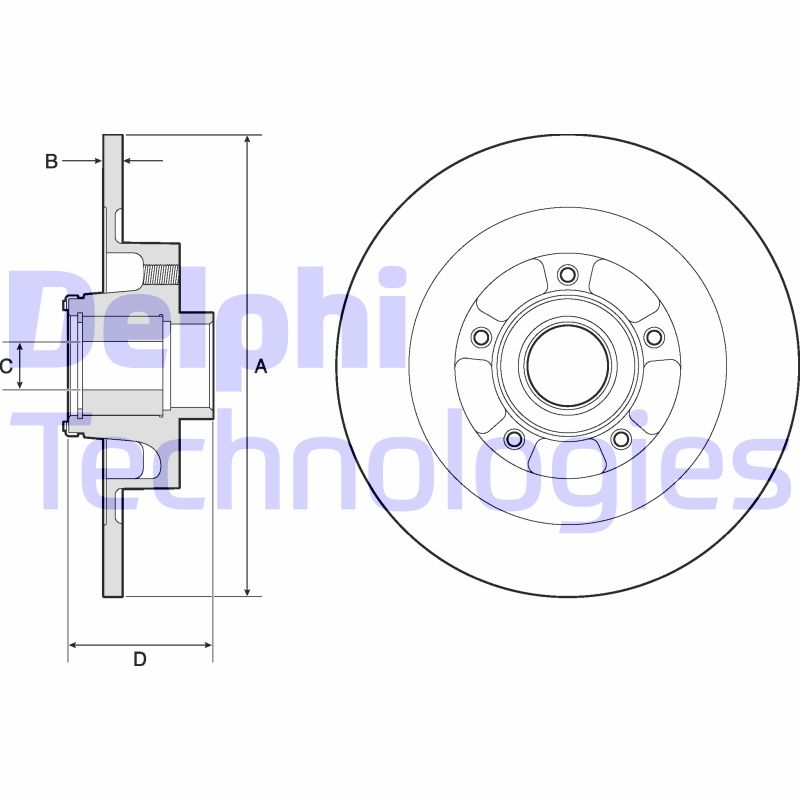 Disc frana BG9134RS DELPHI