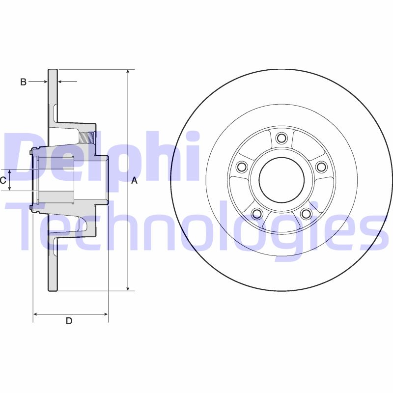 Disc frana BG9135RS DELPHI