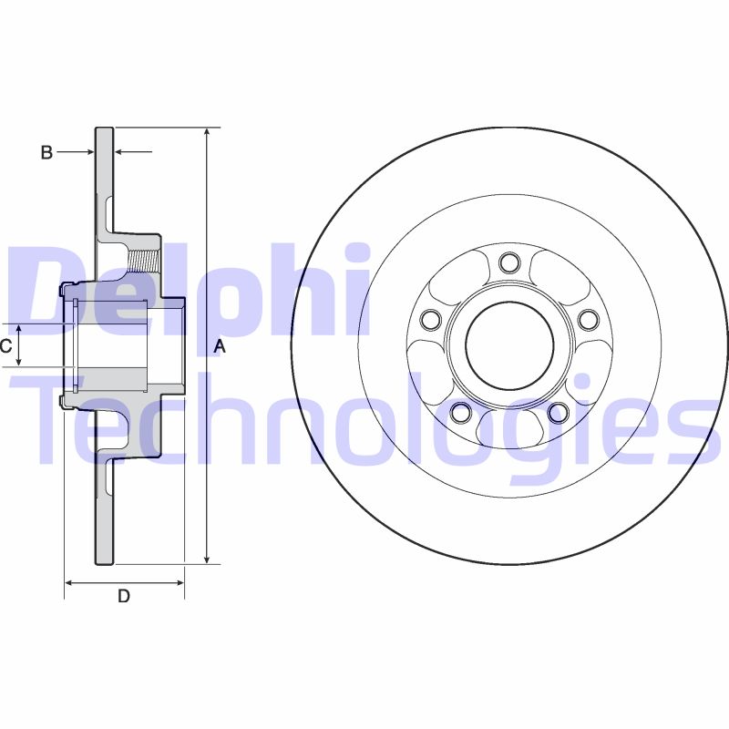 Disc frana BG9138RS DELPHI