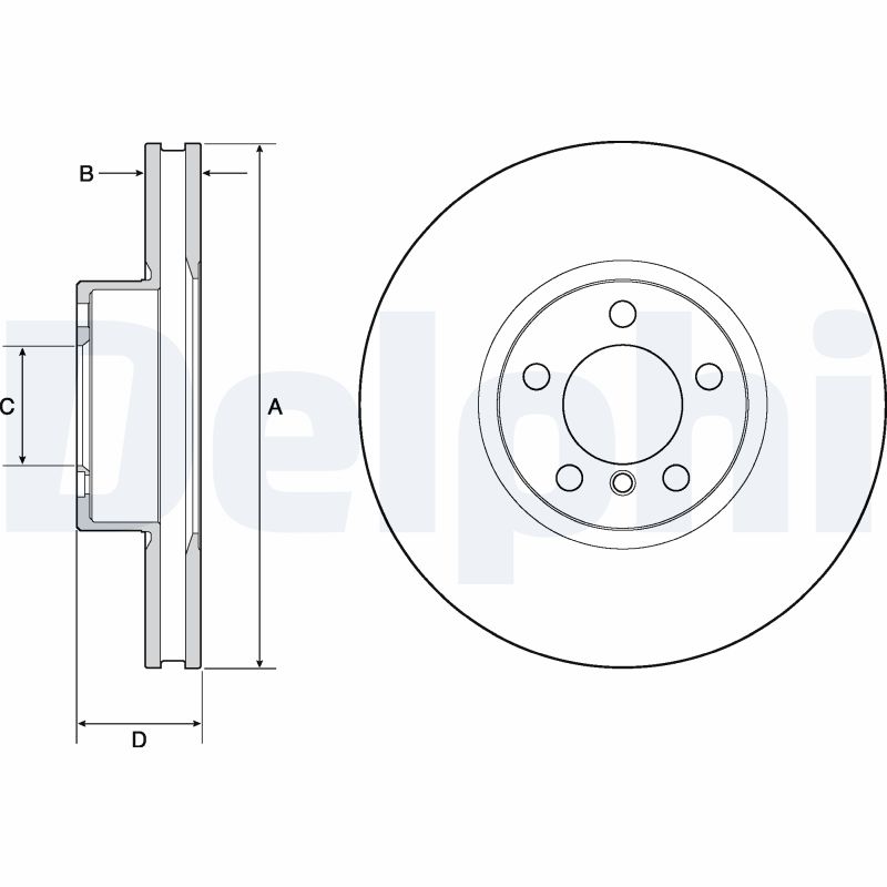 Disc frana BG9141C DELPHI