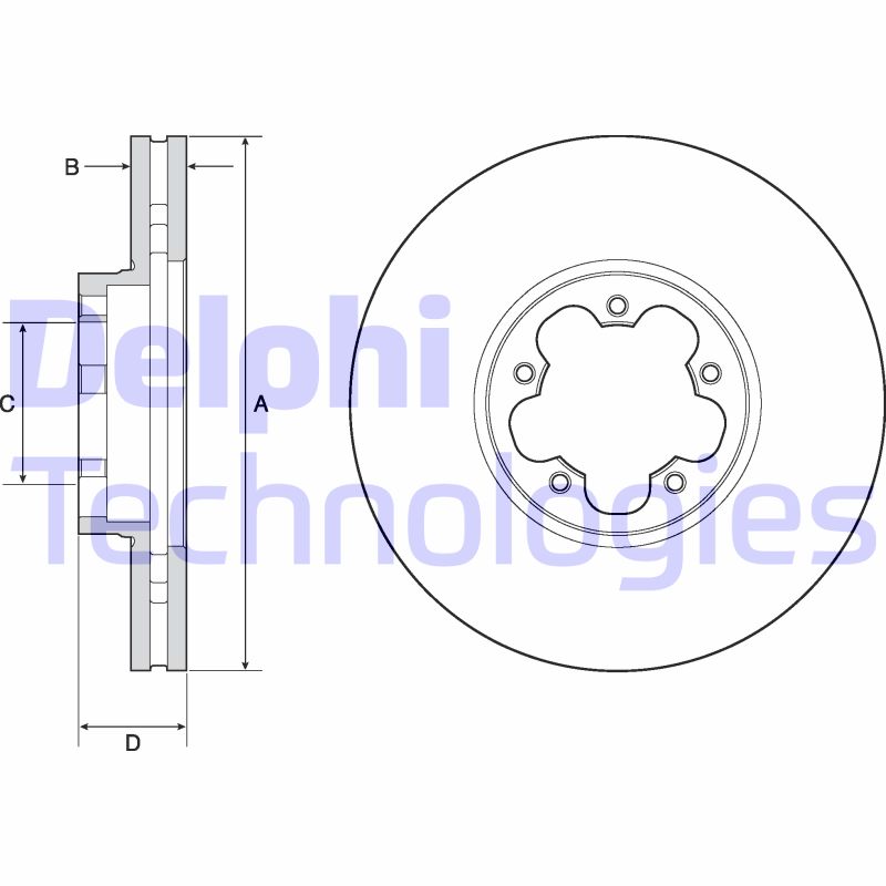 Disc frana BG9142C DELPHI