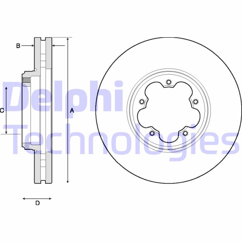 Disc frana BG9150 DELPHI